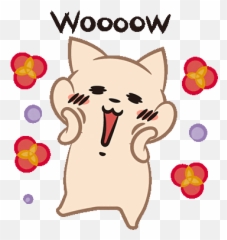 Cute Lovely Sticker - Pomeranian Discover Happy png
