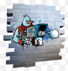 Snow Strike U2013 Fortnite Spray Skin - Tracker Shadow Midas png