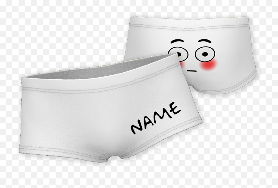 Custom Property Of Name Boxer Shorts - Underpants Png,Flushed Emoji Png