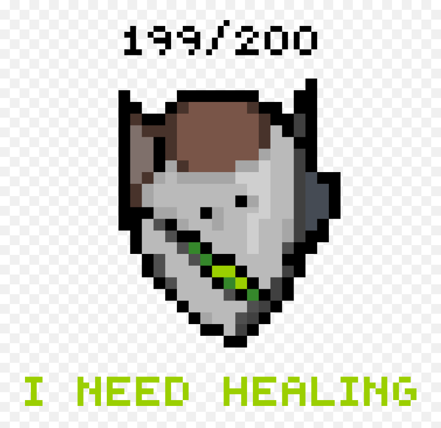 Download Genji Needs Healing - Genji Full Size Png Image Banana Pixel Art Grid,Genji Icon Png