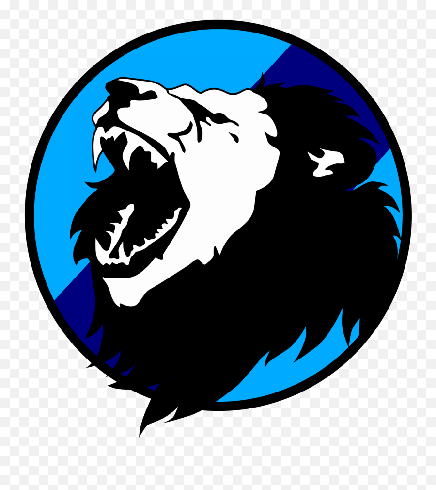Lion Head Png - Lion Roaring Black And White,Lion Head Logo