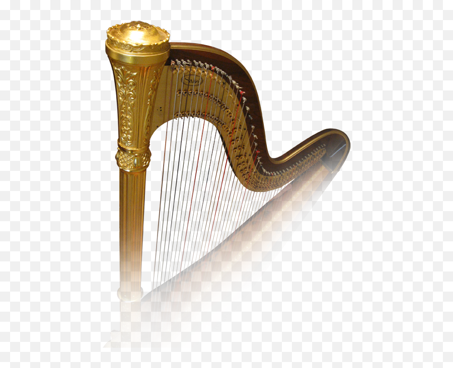 Download Hd Girls And Harp For - Gold Harp Png,Harp Png