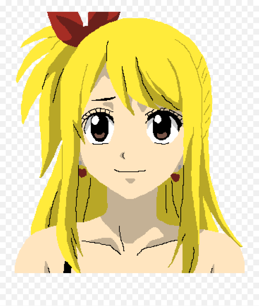 Pixilart - Lucy Heartfilia By Krooton Natsu Pixel Art Png,Lucy Heartfilia Transparent