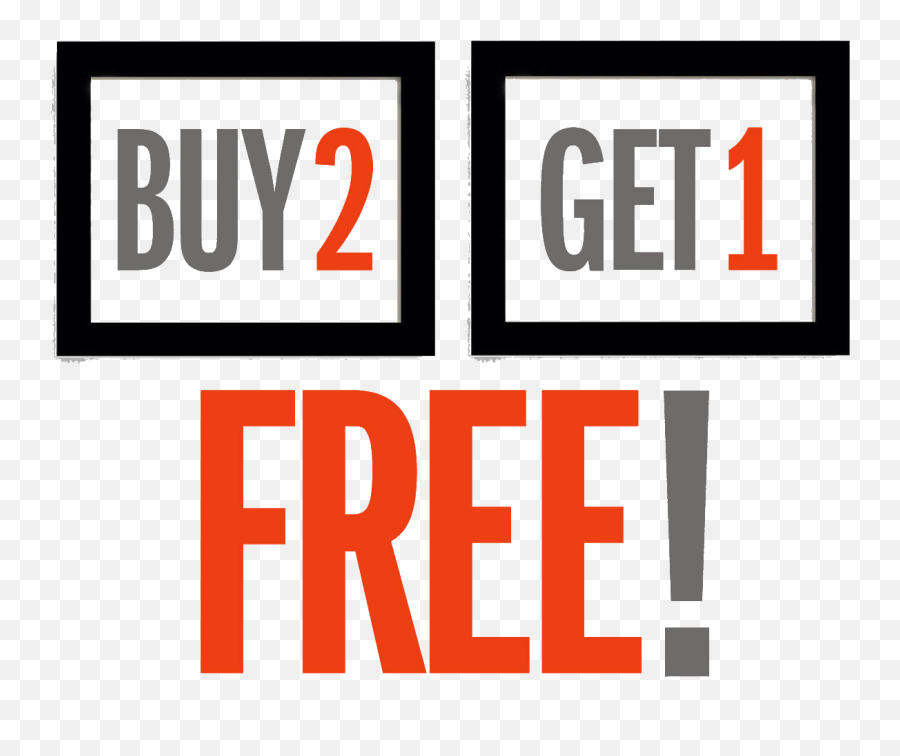 Buy 2 Get 1 Free Transparent Png - Buy 2 Get 1 Logo Png,Buy One Get One Free Png