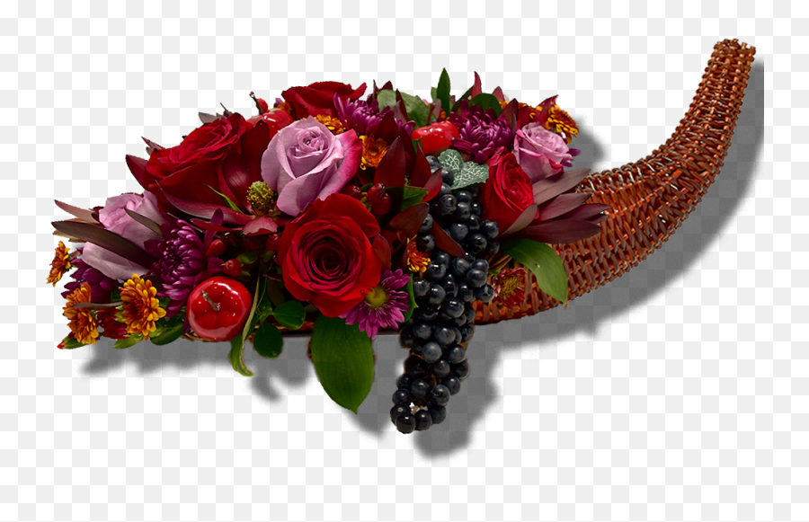 Jewel Tones Floral Cornucopia - Bouquet Png,Cornucopia Png