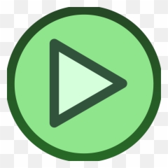 Green Plain Play Button Icon Svg Clip Arts 600 X 599 - Png