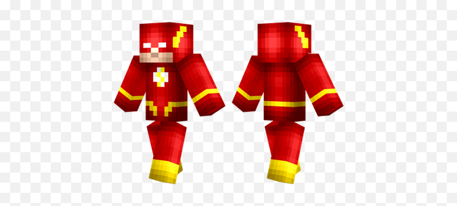 Best Minecraft Skins The Flash De - Cool Minecraft Skins Png,The Flash Transparent Background