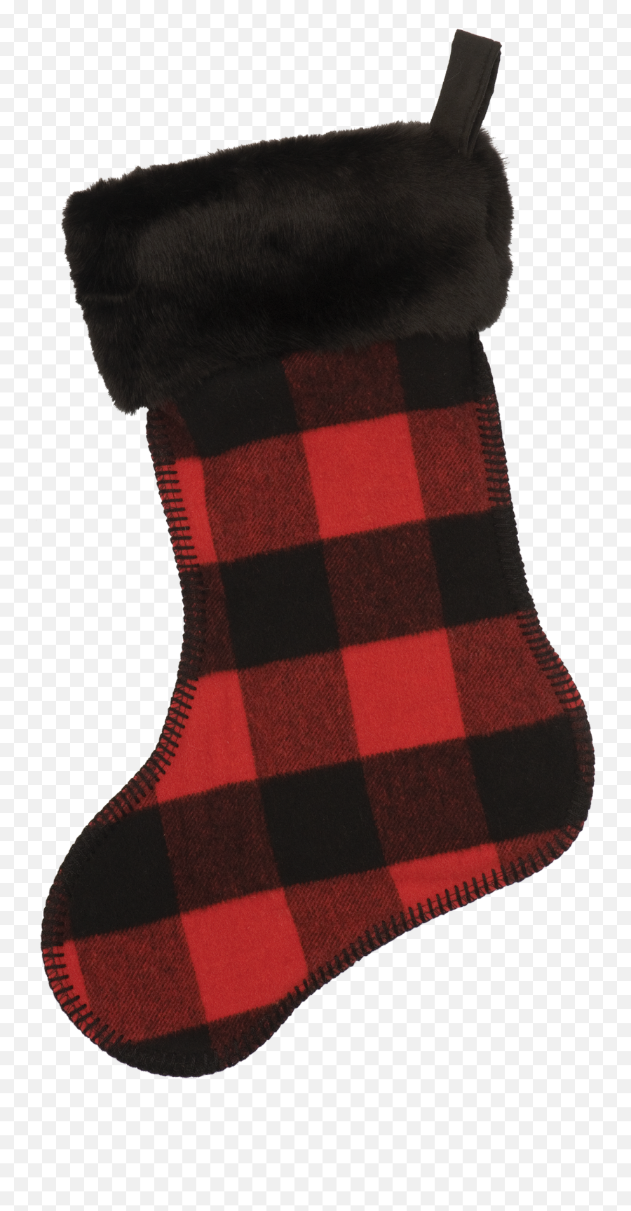 Wooded River - Christmas Stocking Buffalo Plaid Clipart Png,Stocking Png