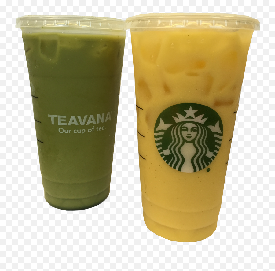 Download Starbucksu0027 Orange Drink And Green - Starbucks Yellow Drinks At Starbucks Png,Starbucks Cup Transparent Background