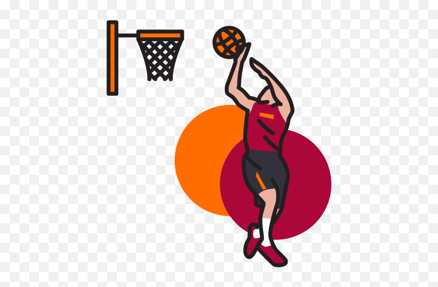 Game Icon Of Colored Outline Style - Available In Svg Png Free Throw Basketball Icon,Nba Basketball Png