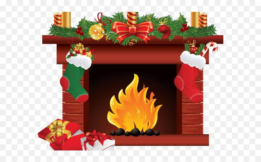 Download Merry Christmas Clipart Fireplace - Christmas Chimney Christmas Png,Christmas Clipart Png