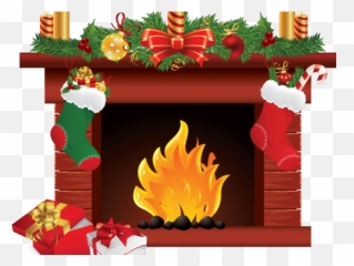 Download Merry Christmas Clipart Fireplace - Chimney png