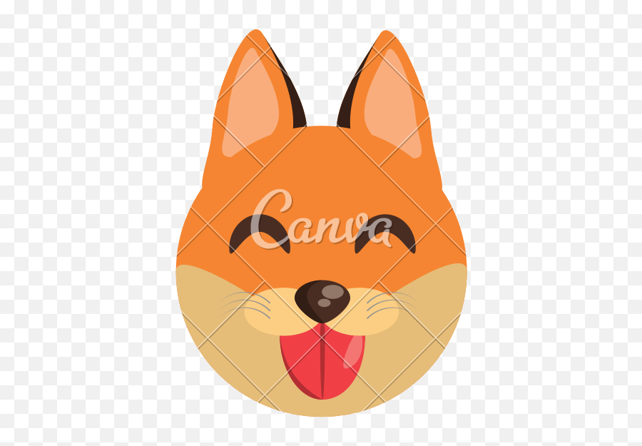 Cute Face Fox Animal Cheerful - Icons By Canva Cartoon Png,Cute Face Png