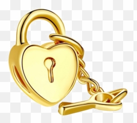 Download Heart Key Free Transparent Image Hd Hq Png - Gold Lock And Key Transparent,Key Transparent Background