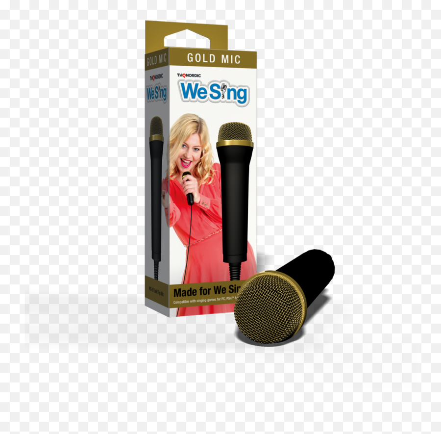 Gold Mic Png - Gold Top Microphone We Sing Pop Ps4 We Sing Pop Mics Ps4,Mic Png