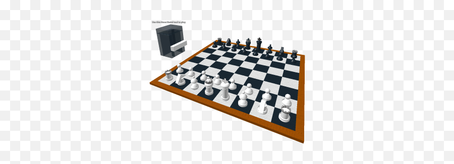 Playable Chess Board With Pieces - Roblox Chess Png,Chess Board Png