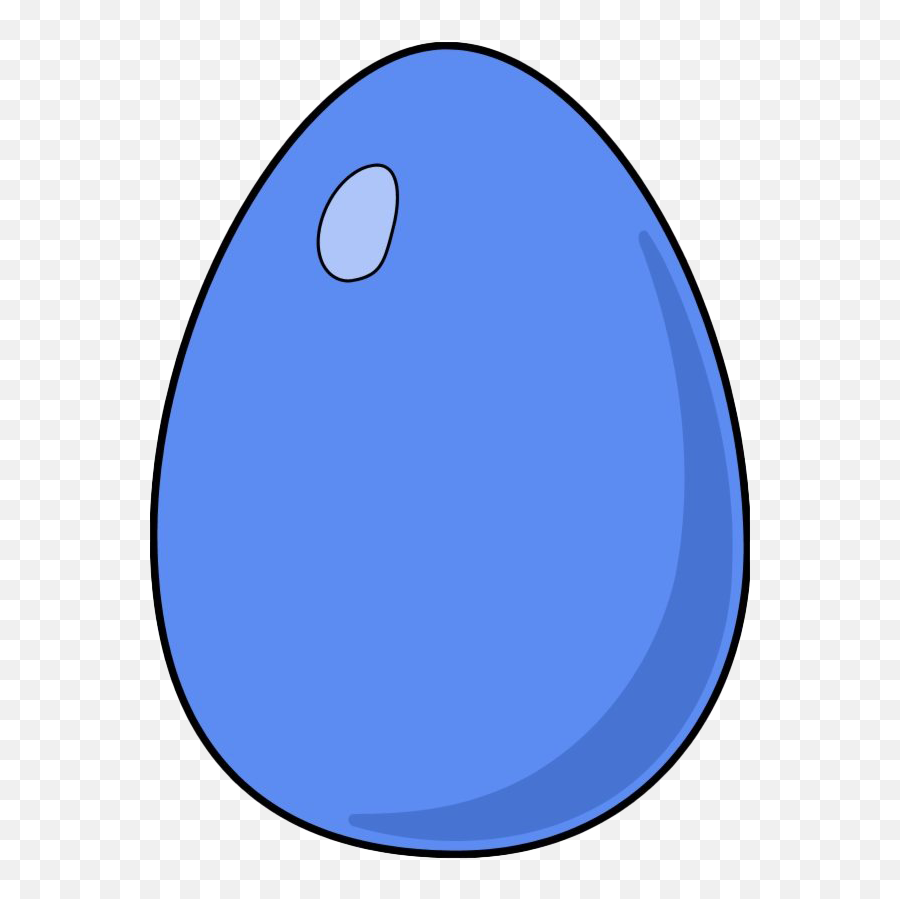 Plain Blue Easter Egg Png Clipart Mart - Dinosaur Clipart Egg,Plain Png