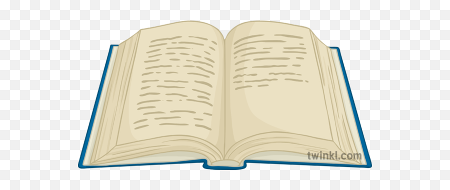 Open Book 2 Illustration - Twinkl Wood Png,Open Book Transparent