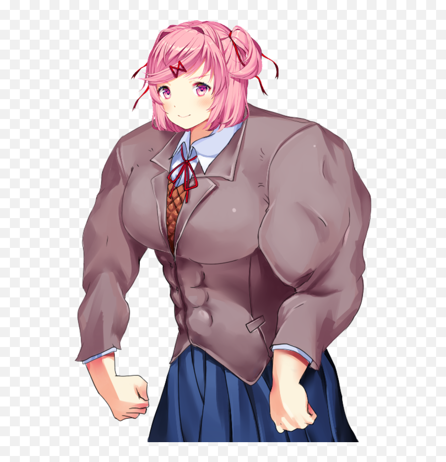 Mr Dunnes Hacks - Doki Doki Literature Club Buff Natsuki Png,Biggie Cheese Png