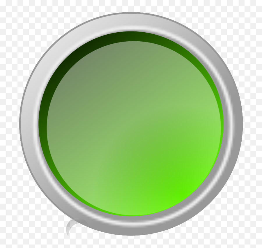 Glossy Green Button Svg Clip Arts - Circle Png,Green Button Png