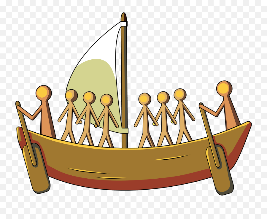 Aboriginal Painting Of The Sailing Boat - Aboriginal Boat Clipart Png,Boat Transparent