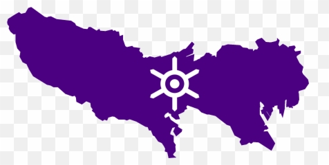 Flag Map Of Tokyo Prefecture - png