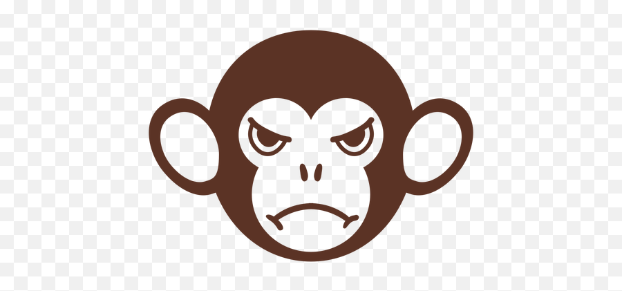 Monkey Angry Head Muzzle Flat - Transparent Png U0026 Svg Vector Old World Monkeys,Monkey Transparent