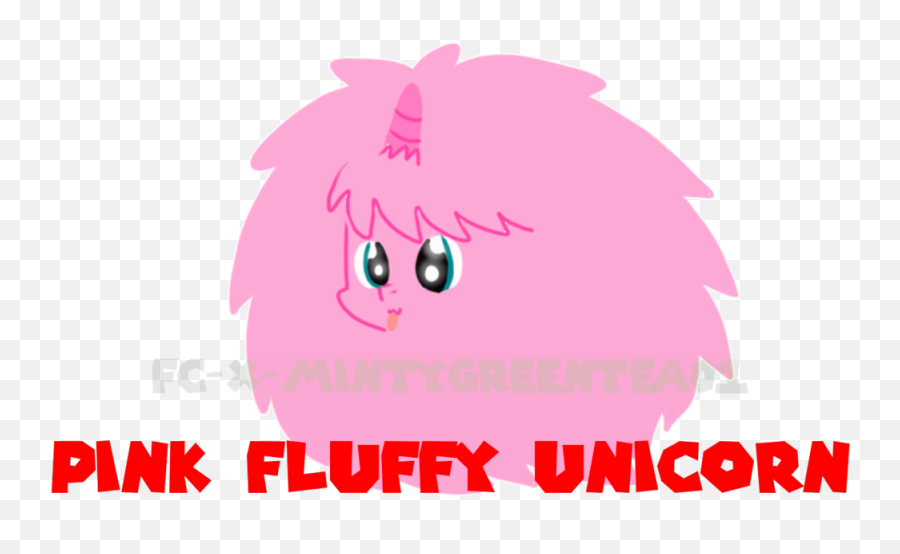 Pink Fluffy Unicorn Vector By Fc X - Fictional Character Png,Unicorn Vector Png