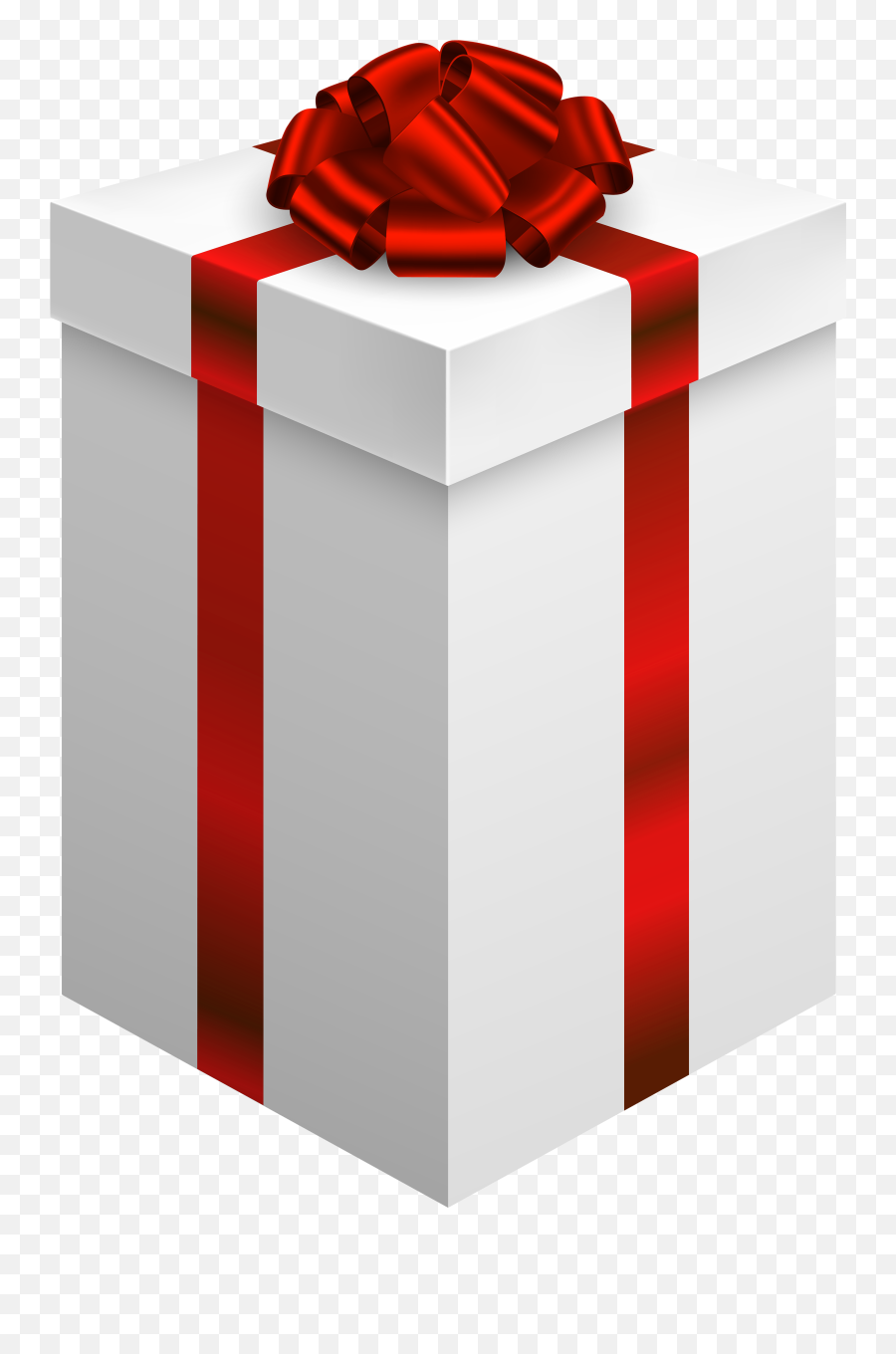 Download Hd Gift Box With Red Bow Png - Gift Red Bow Png,Red Bow Transparent