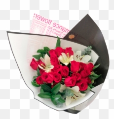 Bouquet 24 Rosas Rojas Y Lilys - Crafts Hobbies Png,Rosas Rojas Png
