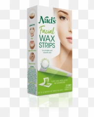 Nadu0027s Hair Removal Facial Wax Strips - Nads png