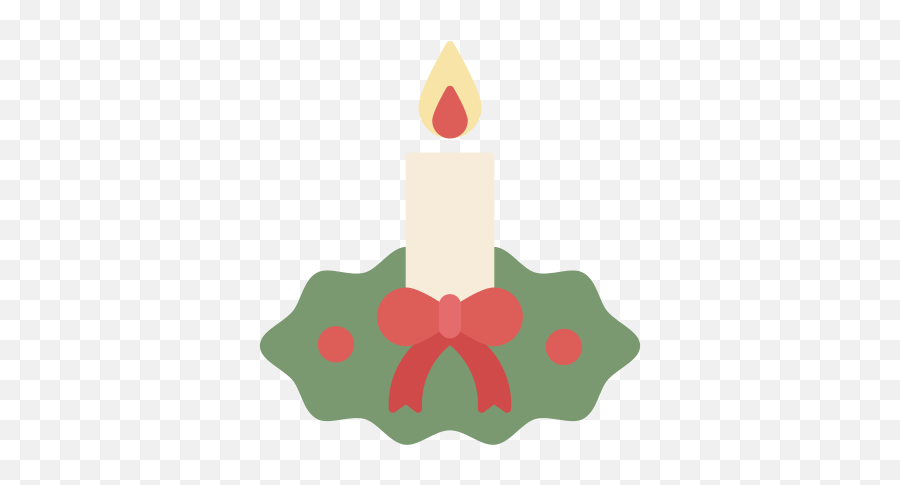 Candle Mistletoe Christmas Ornament Decoration Free Icon - Advent Png,Mistle Toe Png