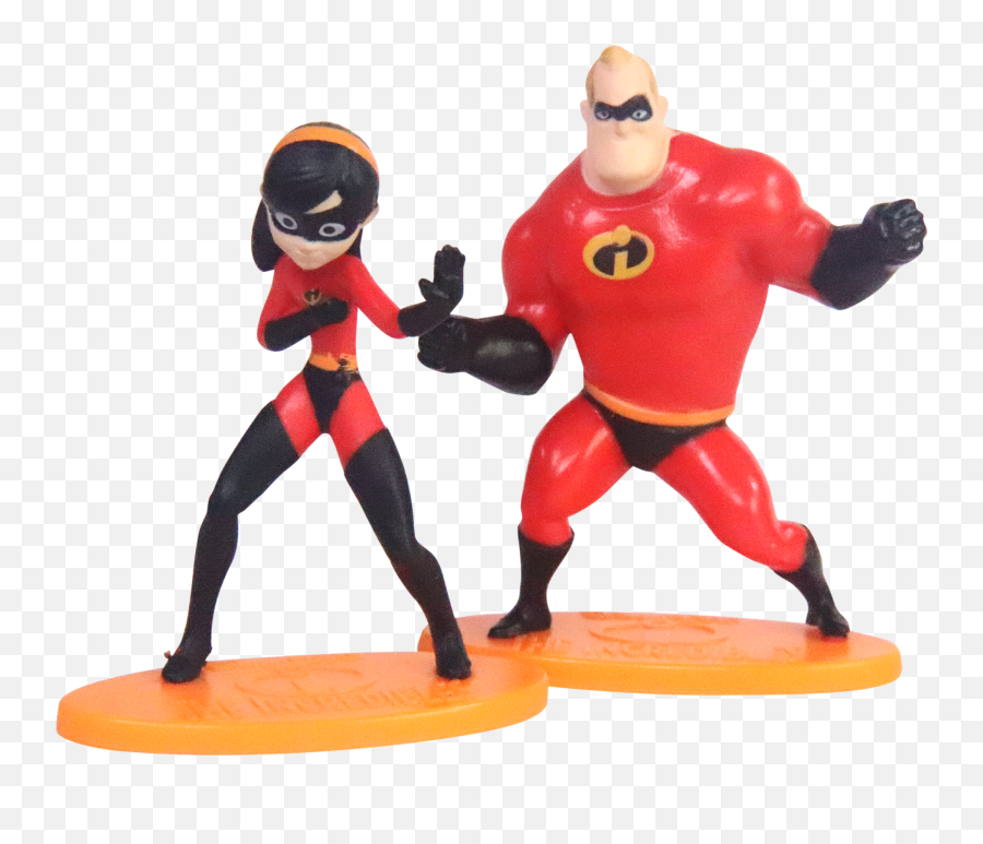 The Incredibles 2 - 5 Piece Family Figure Set Comes With Mrmrs Incredible Violet Dash And Jack Jack Superhero Png,Lego Jack Sparrow Icon