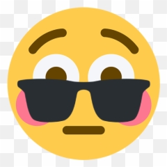 Flushed Emoji With Sunglasses Png Transparent
