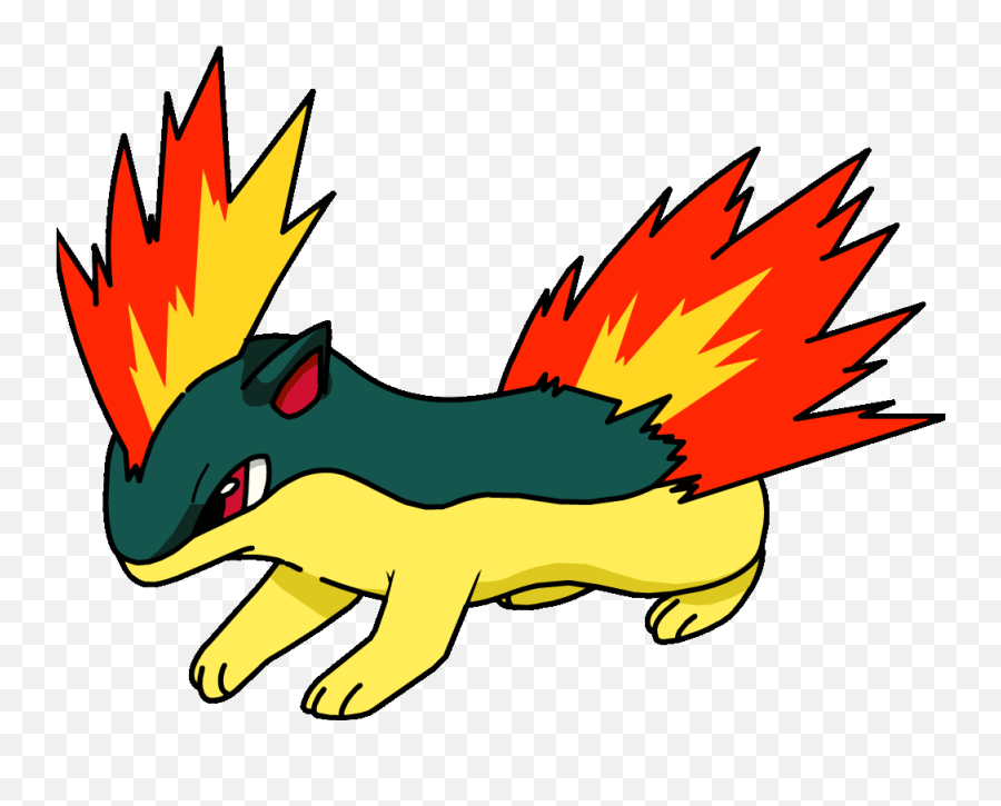 Pokemon - Quilava Pokemon Png,Cyndaquil Png