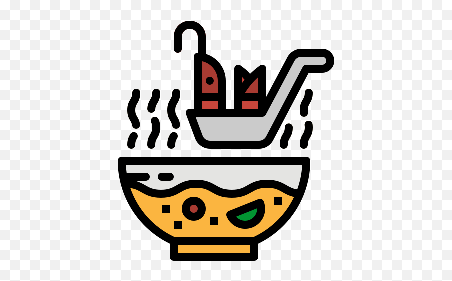 Soup Spoon Food Bowl Middle Free - Icon Png,Bowl Of Soup Icon