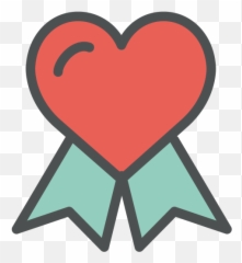 Heart Award Free Icon Of Flat Line Valentine Icons - Png Award