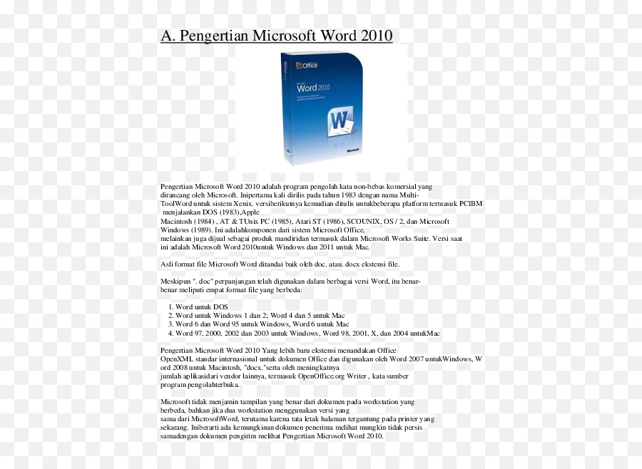 Doc A Pengertian Microsoft Word 2010 Helsadwi Nova - Vertical Png,Fungsi Icon Pada Tab Review Microsoft Word 2007