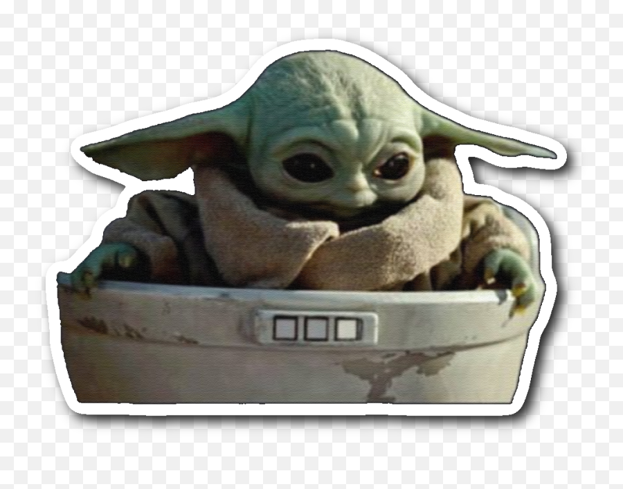 Baby Yoda Sticker - Baby Yoda Sticker Png,Yoda Png