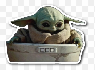 Baby Yoda Sticker - Baby Yoda Sticker Png,Yoda Png