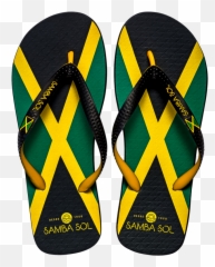 Samba Sol Menu0027s Countries Collection Flip Flops - Jamaica Jamaica Flip Flops Png,Jamaica Flag Png