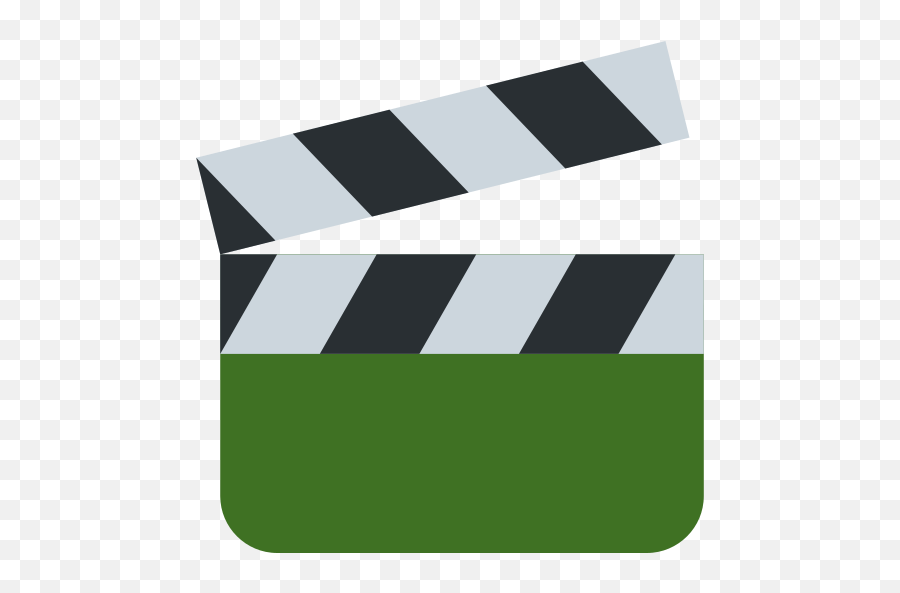 Clapper Board Emoji - Cinema Emojio Png,Clapper Board Png