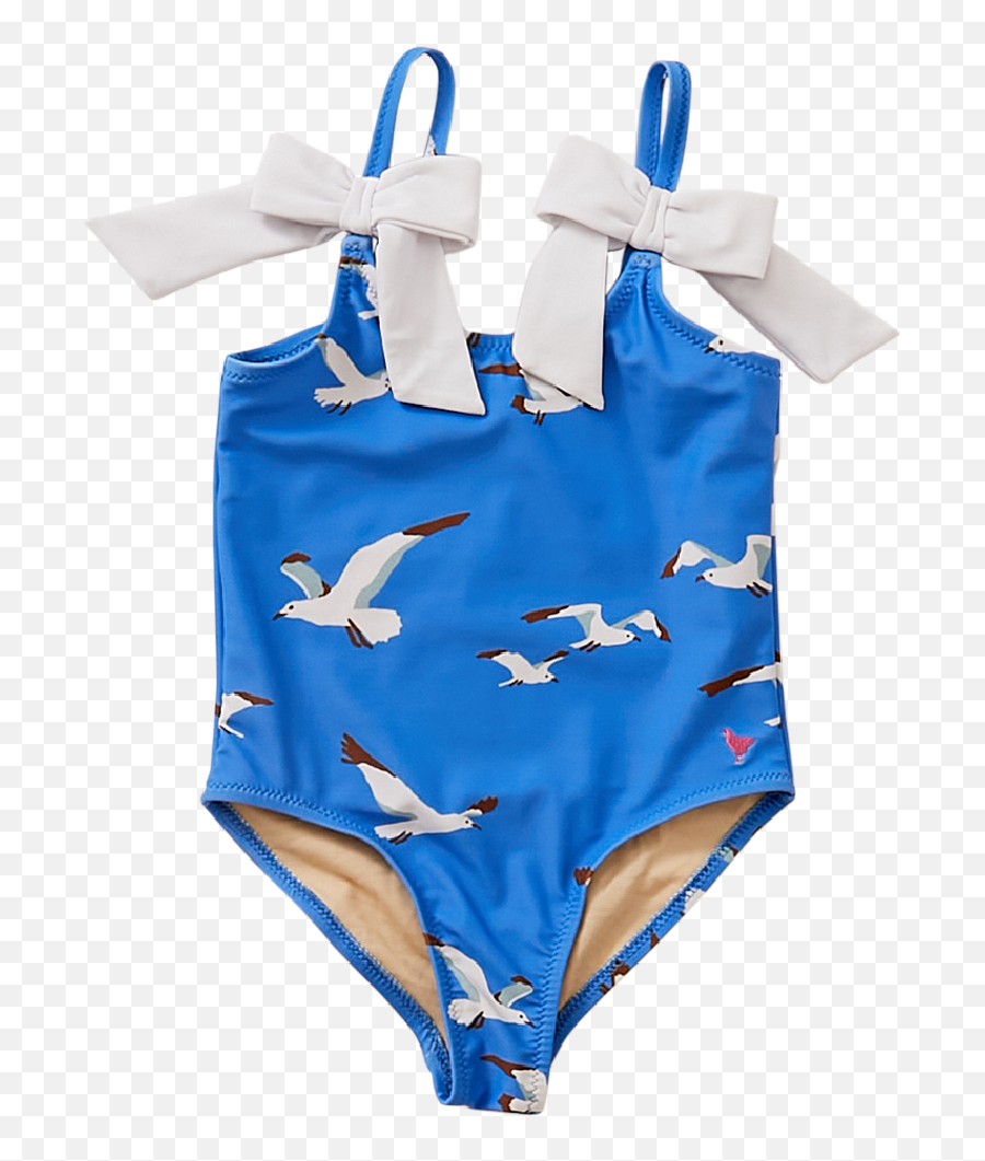 Girls Lulu Swimsuit - Palace Blue Seagulls Leotard Png,Lulu Icon