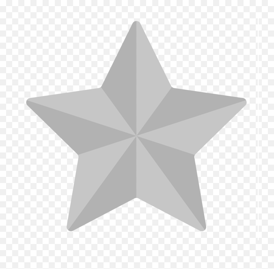 White Star Png Transparent - Grey Star Png,White Star Transparent Background