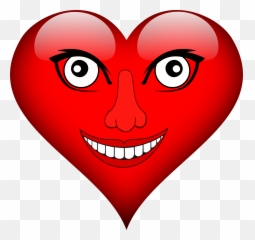 Heart Eyes Laugh - Coração Com Olhos Png