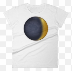 Emoji Shirt Waxing Crescent Moon Just - Circle Png,Earth Emoji Png