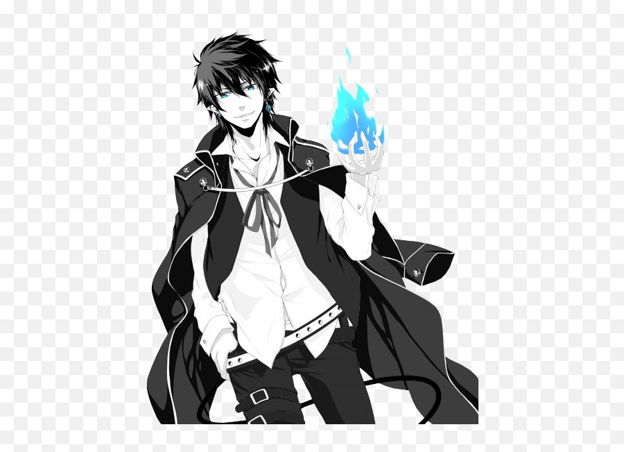 Image About Boy In Blue Exorcist By Zwongu0027 Combine - Blue Exorcist Fanart Png,Rin Okumura Png