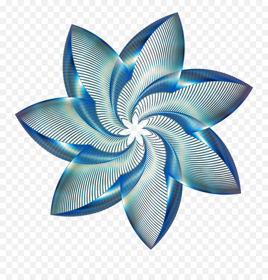 Decorative Line Blue Png Transparent - Clip Art,Blue Flower Transparent Background