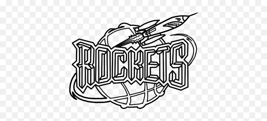 Learn How To Draw Houston Rockets - Houston Rockets Coloring Pages Png,Houston Rockets Logo Png