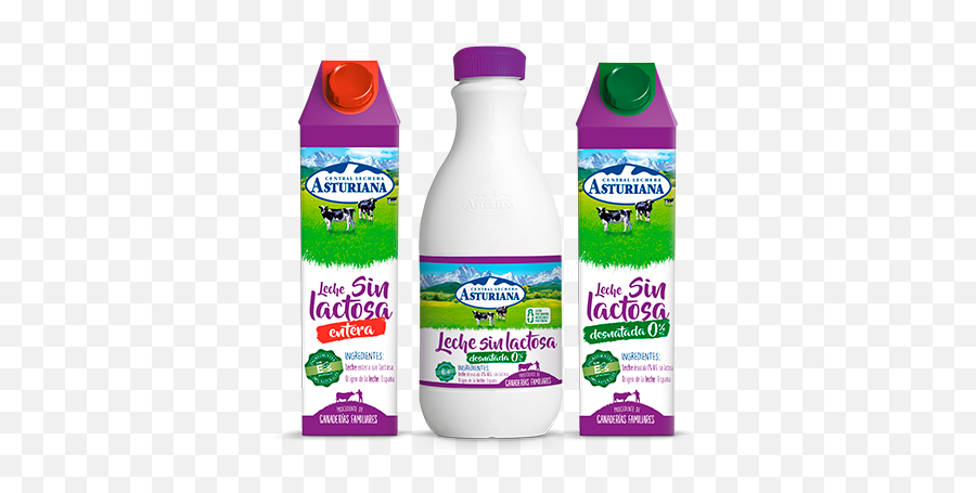 Milk Central Lechera Asturiana - Leche Asturiana Sin Lactosa Png,Leche Png